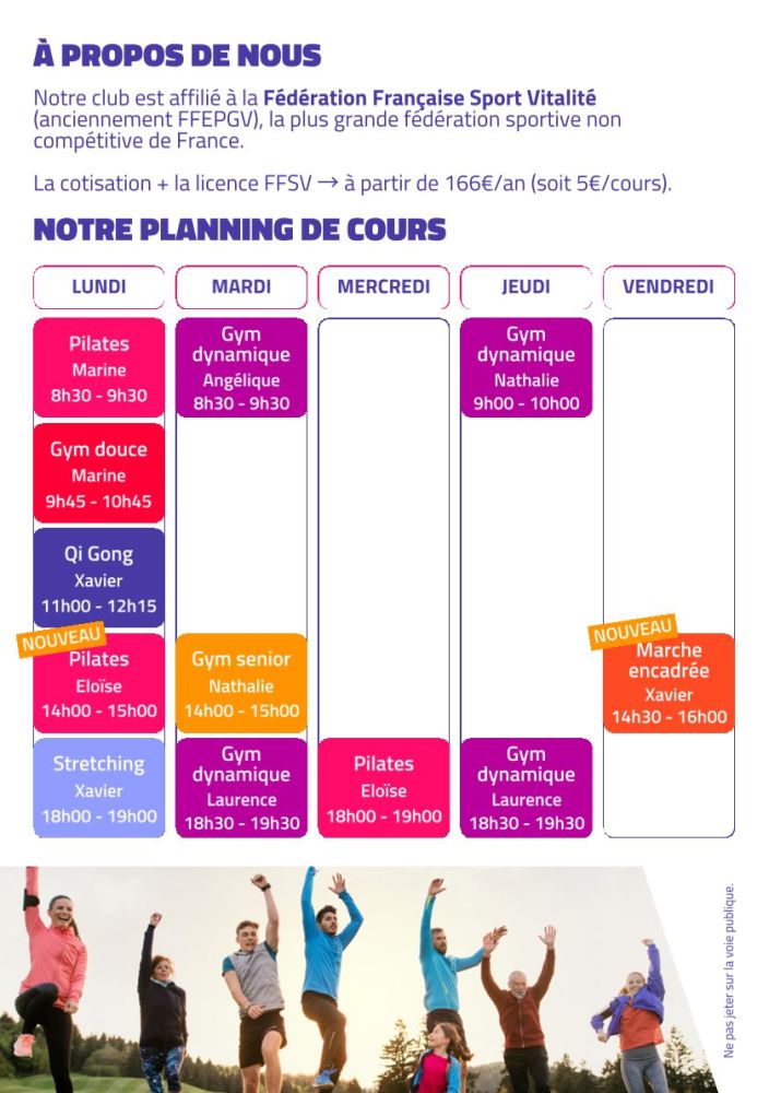 flyer Gym Volontaire saison 2026/2027 2/2