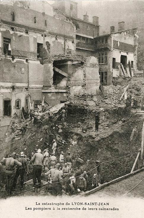 Catastrophe de Lyon Saint Jean, en novembre 1930