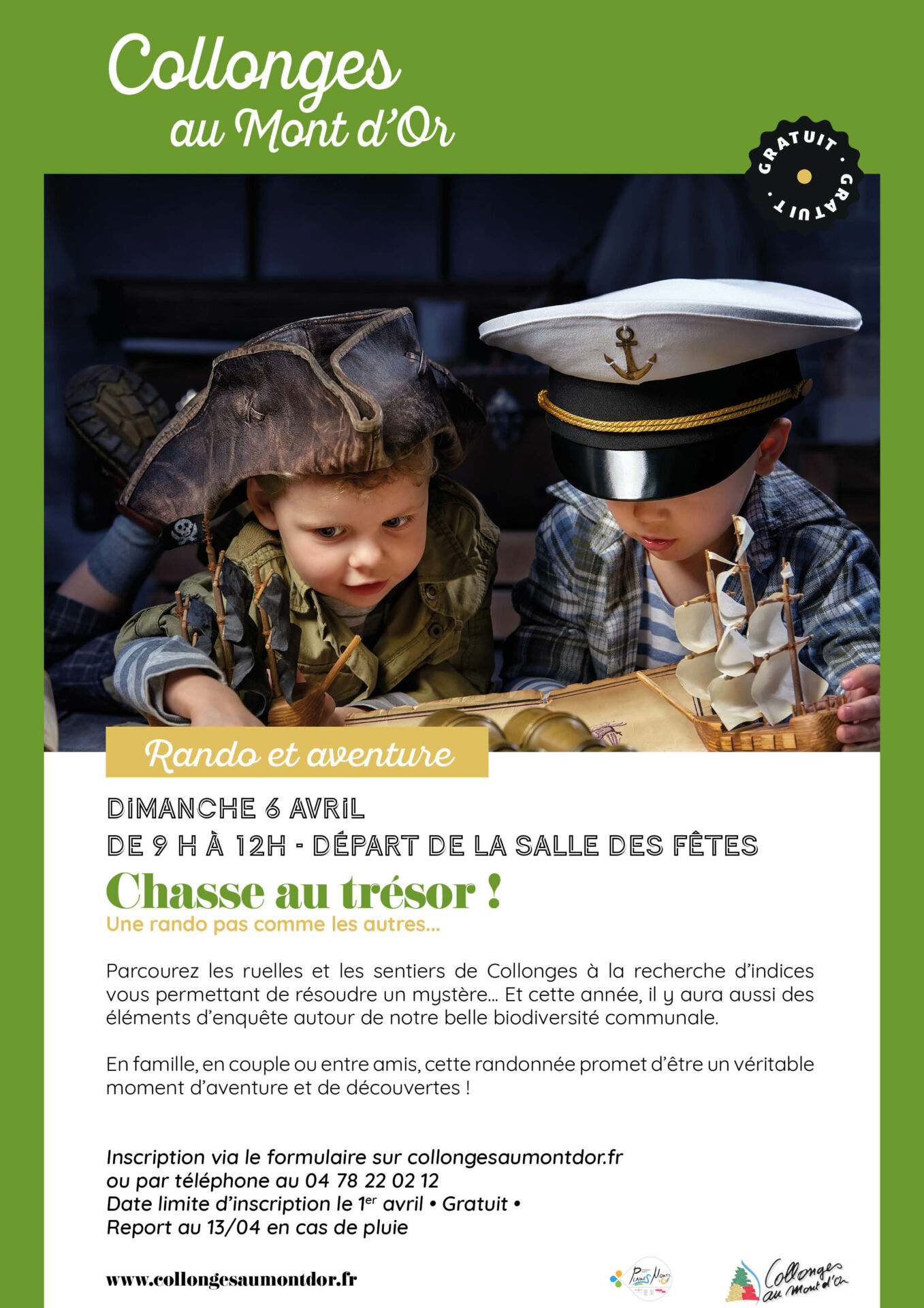 affiche pour donner envie de venir à la chasse au trésor