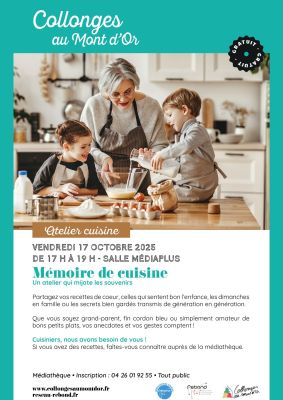 affiche atelier cuisine