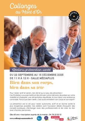 affiche ateliers CCAS bien dans son corps, bien dans sa tête