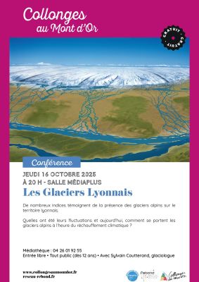 affiche conférence les glaciers lyonnais