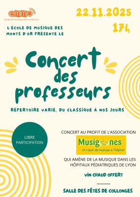 affiche concert des professeurs EMMO