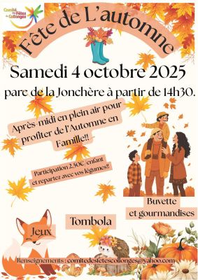affiche fête de l'automne