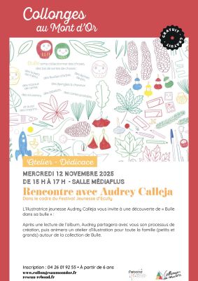 affiche rencontre avec Audrey Calleja