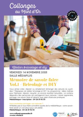 affiche atelier bricolage et DIY