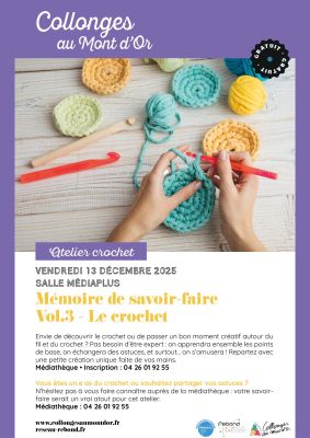 affiche atelier crochet