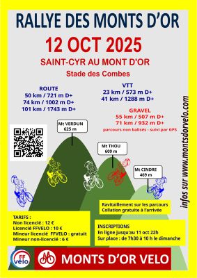 affiche rallye des monts d'or