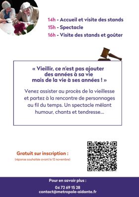 flyer Vieillir n'est pas un crime !