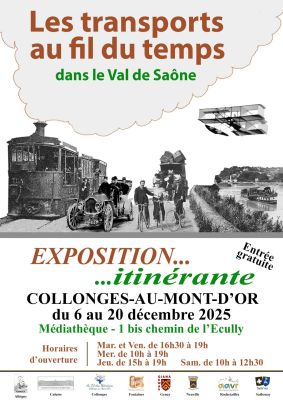 affiche expo les transports au fil du temps