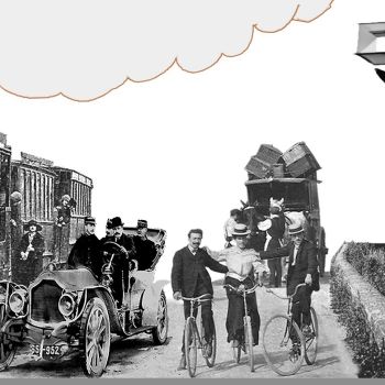 détail affiche expo les transports au fil du temps