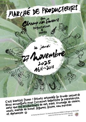 affiche marché de producteurs