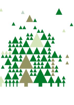 détail affiche collecte de sapins