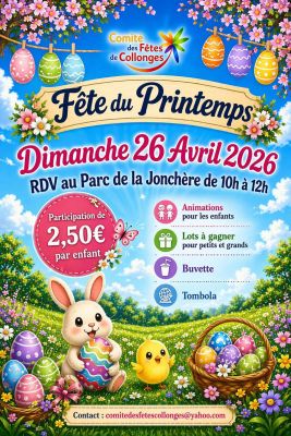 affiche Fête du Printemps comité des fêtes