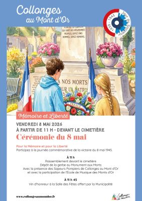 affiche cérémonie du 8 mai