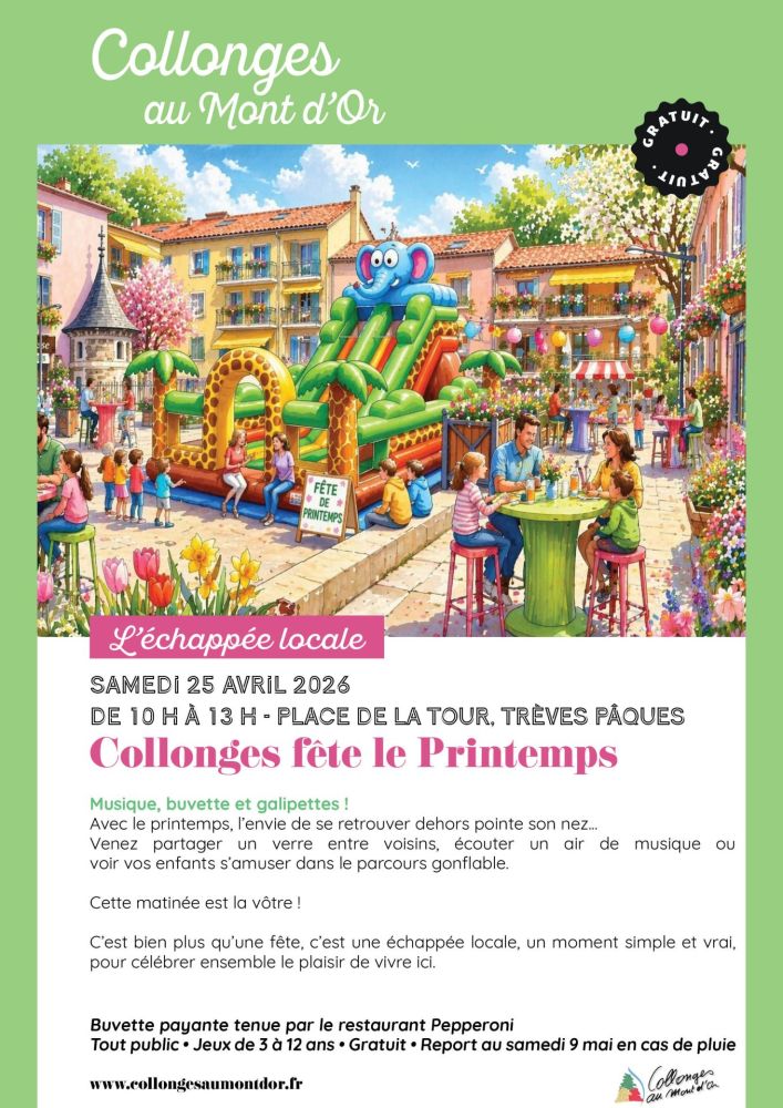 affiche Collonges fête le printemps