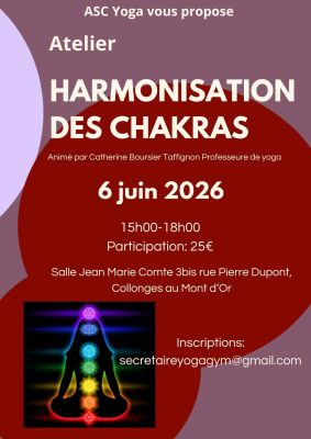 affiche atelier yoga