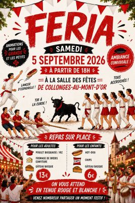affiche feria comité des fêtes