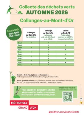 affiche collecte des déchets verts automne 2026