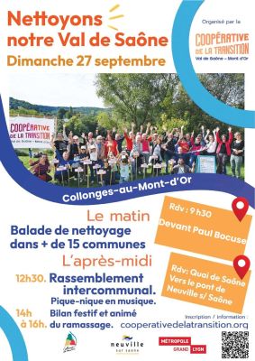 affiche nettoyons notre Val de Saône