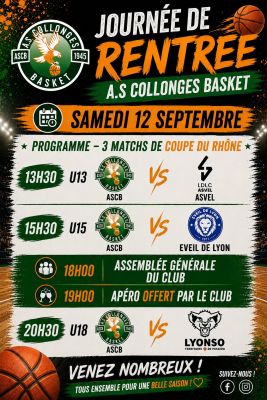 affiche journée de rentrée du basket