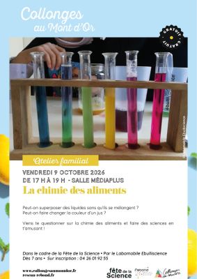 affiche atelier chimie des aliments