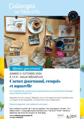affiche atelier gourmand Aude Berliner