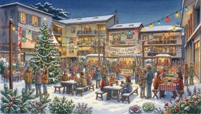 visuel affiche Collonges en guinguette hiver